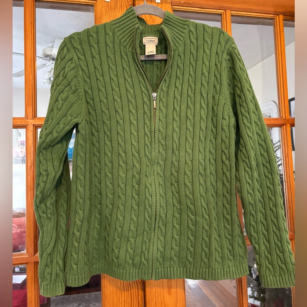 LL Bean zip up sweater